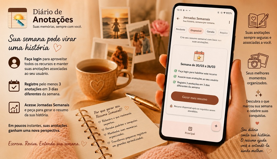 Diário de Atividades Demonstração