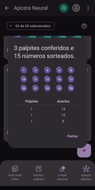 Conferência de Palpites