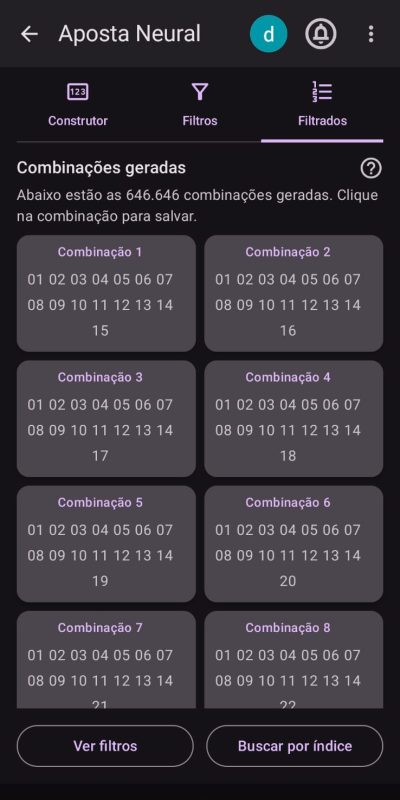 Resultados filtrados